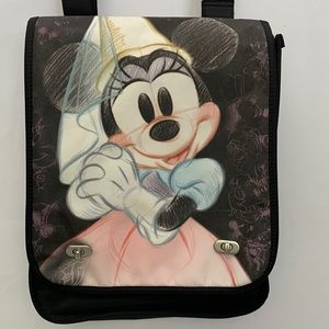 Vintage Princess Minnie Mouse Messenger Crossbody Bag Disney Store